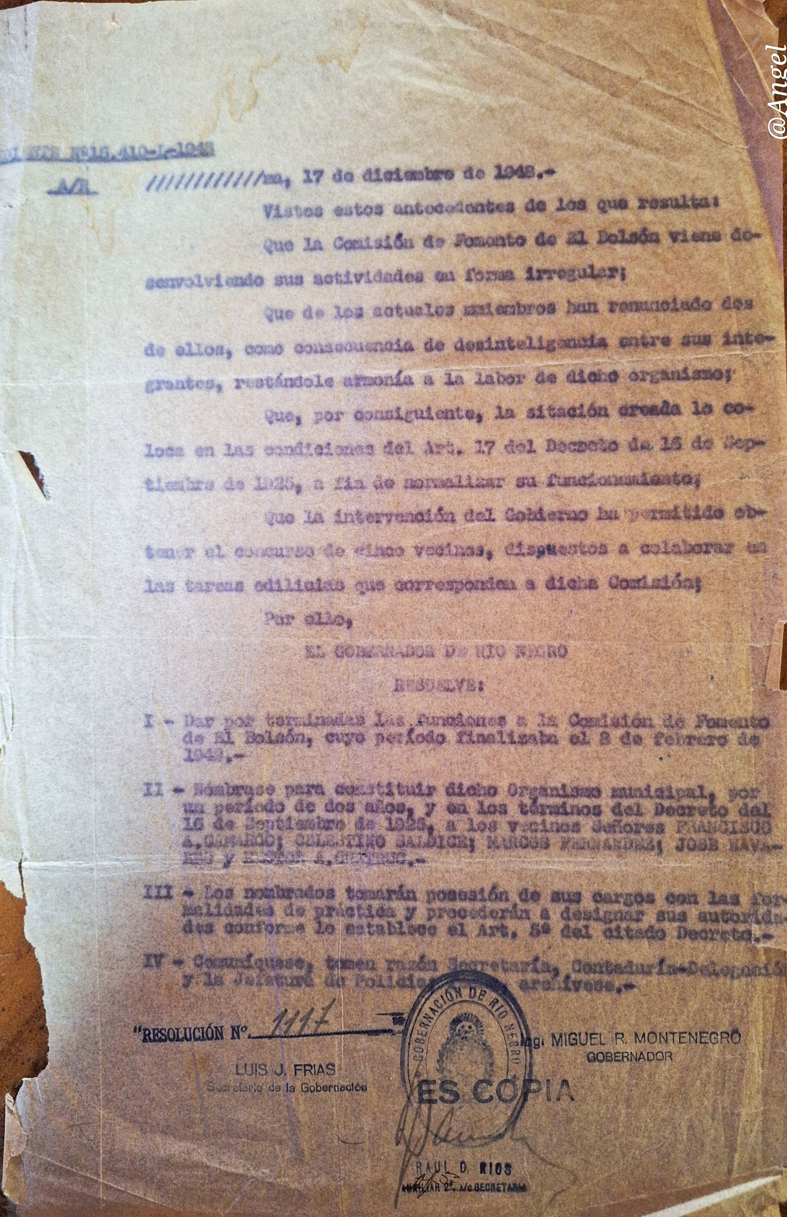 el bolson comision fomento saldice 17 12 1948.jpg