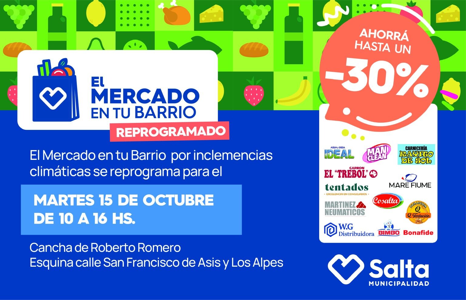 el-mercado-en-tu-barrio-flyer-reprogramacion-1536x991.jpg Se reprogramó la realización de “El mercado en tu barrio” para la próxima semana