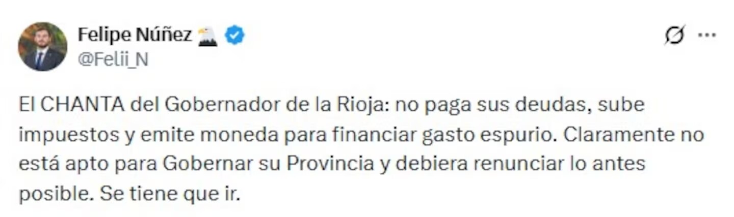 el-posteo-de-nunez-este-martes-en-x-imagen-captura-x-feliin-FR7R5XB24NHZJNWXAAO7EGWDFE.jpg el-posteo-de-nunez-este-martes-en-x-imagen-captura-x-feliin-FR7R5XB24NHZJNWXAAO7EGWDFE.jpg