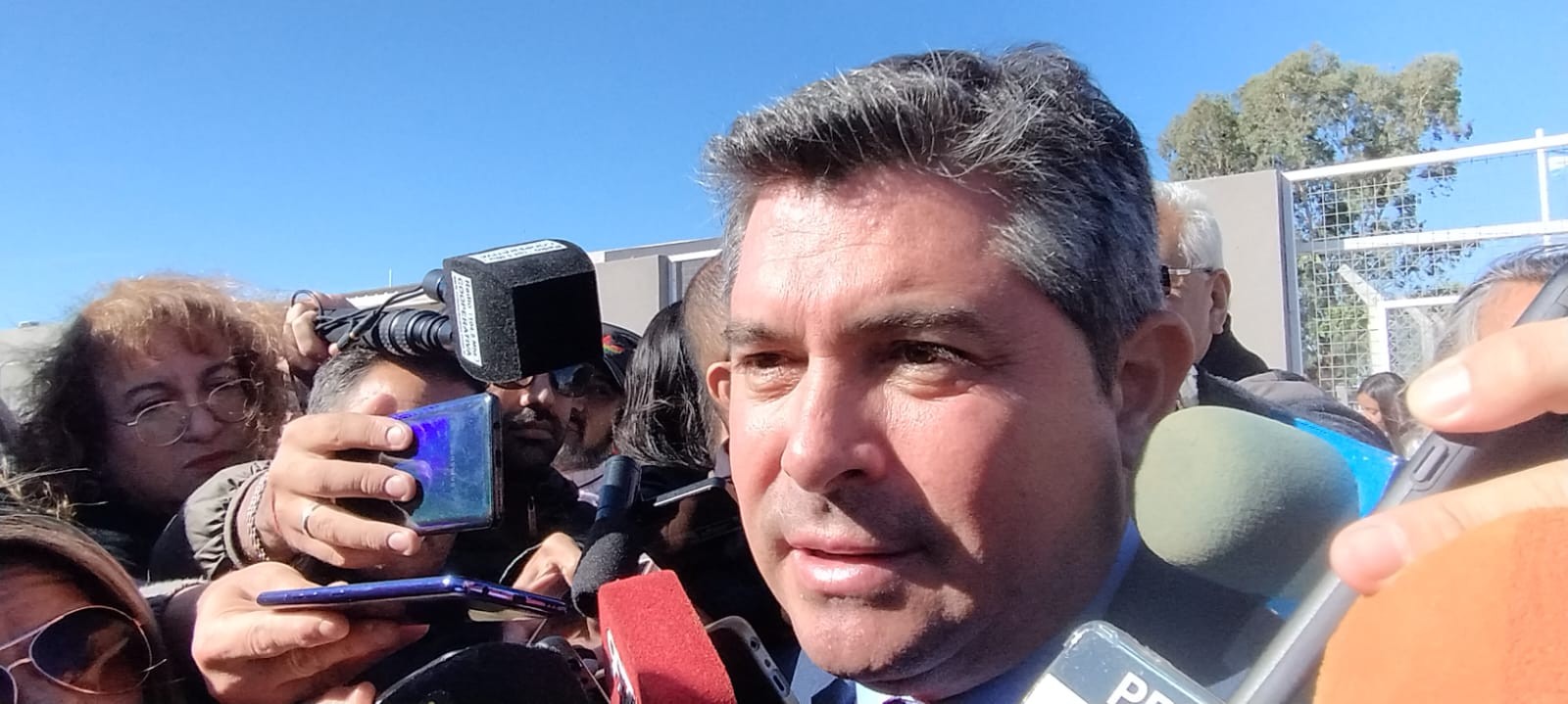 El Gobernador Orrego en Pocito, inauguró la Escuela de nivel Secundario e Inicial Jorge Washington