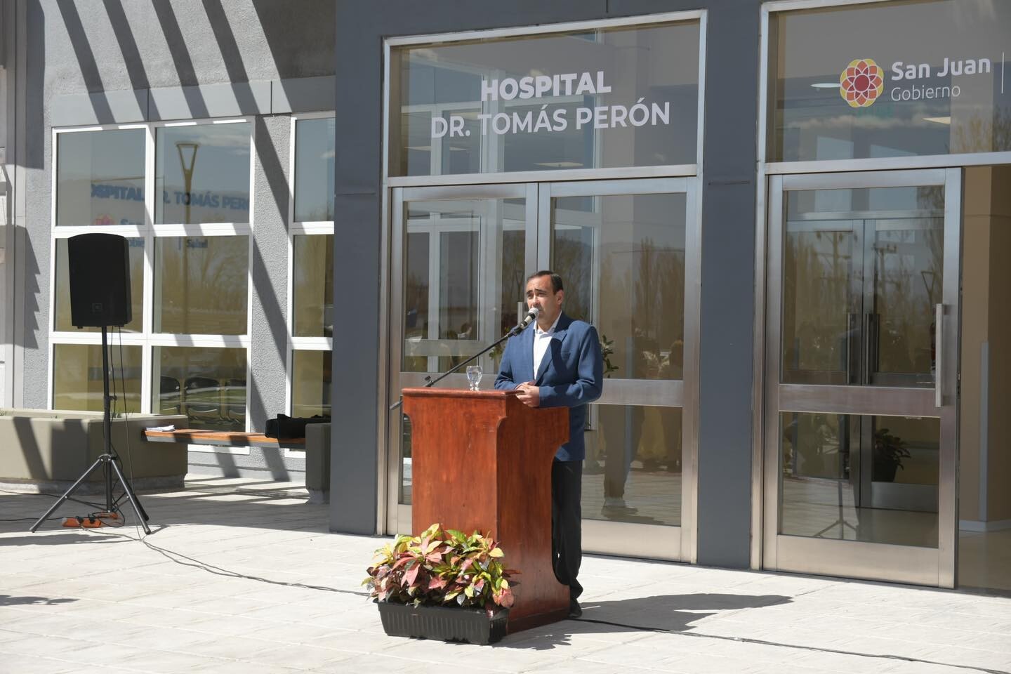 El intendente de Iglesia,Jorge Espejo, destaco como un  día trascendental para el Departamento la puesta en funcionamiento del Hospital Perón.