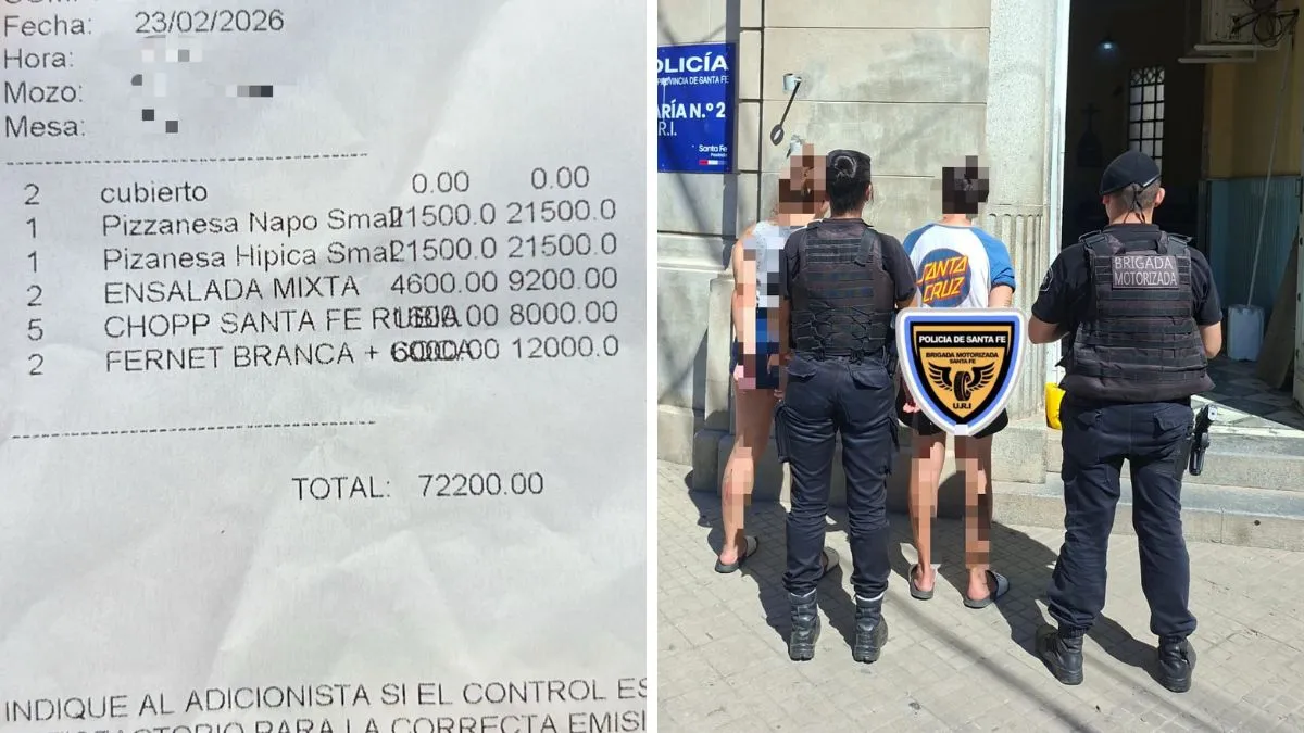 Peatonal San Martín: comieron en un bar, se fueron sin pagar y terminaron detenidas