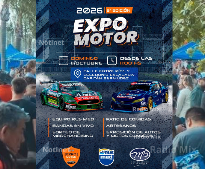 Megaevento en Capitán Bermúdez: La Expo Motor 2026 calienta motores