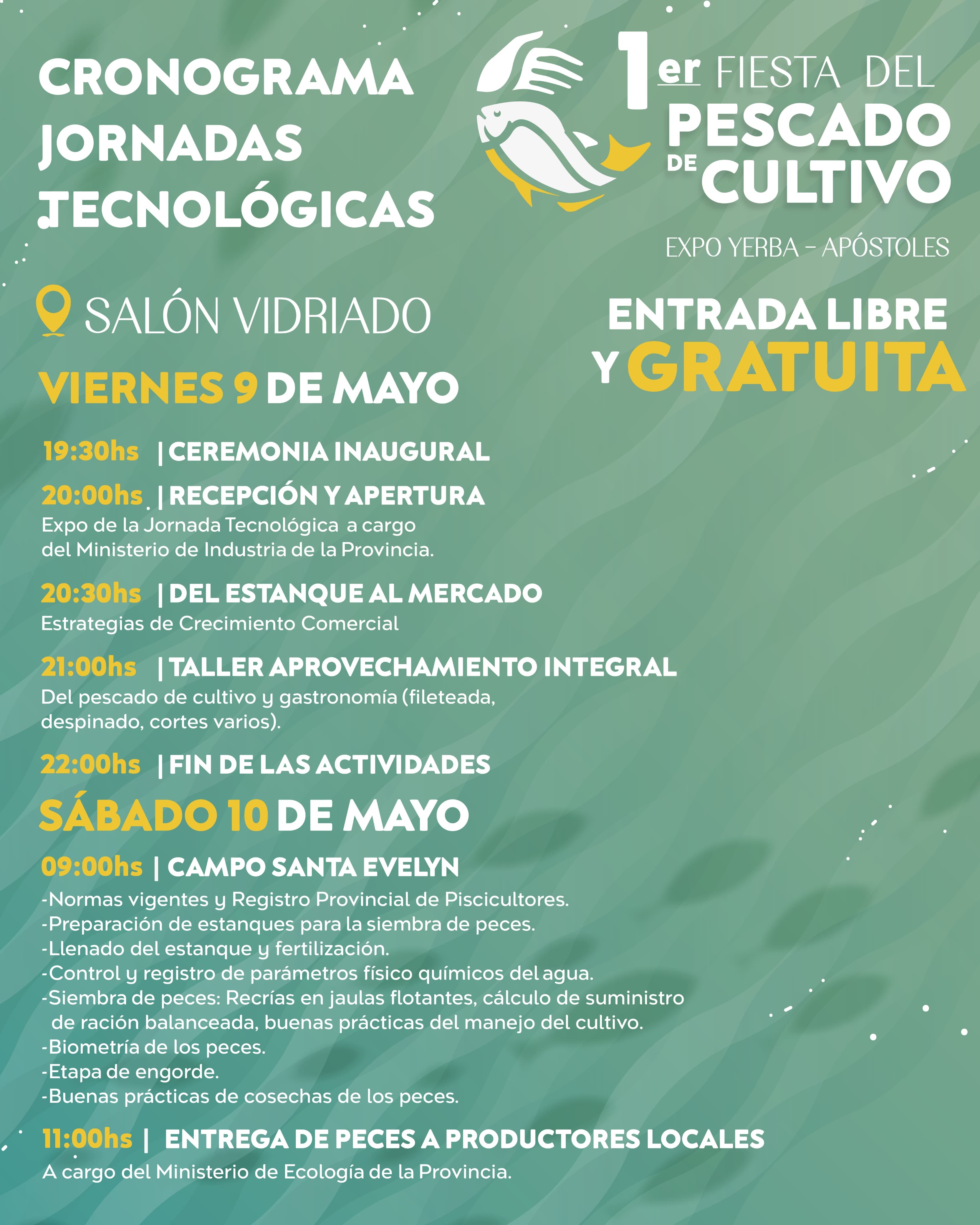 JORNADAS TECNOLÓGICAS DE LA FIESTA DEL PESCADO DE CULTIVO
