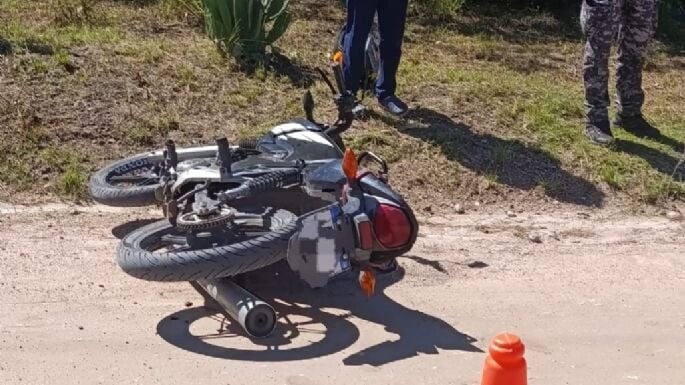 Bialet Massé Un motociclista herido tras chocar contra un perro en Mirador del Lago