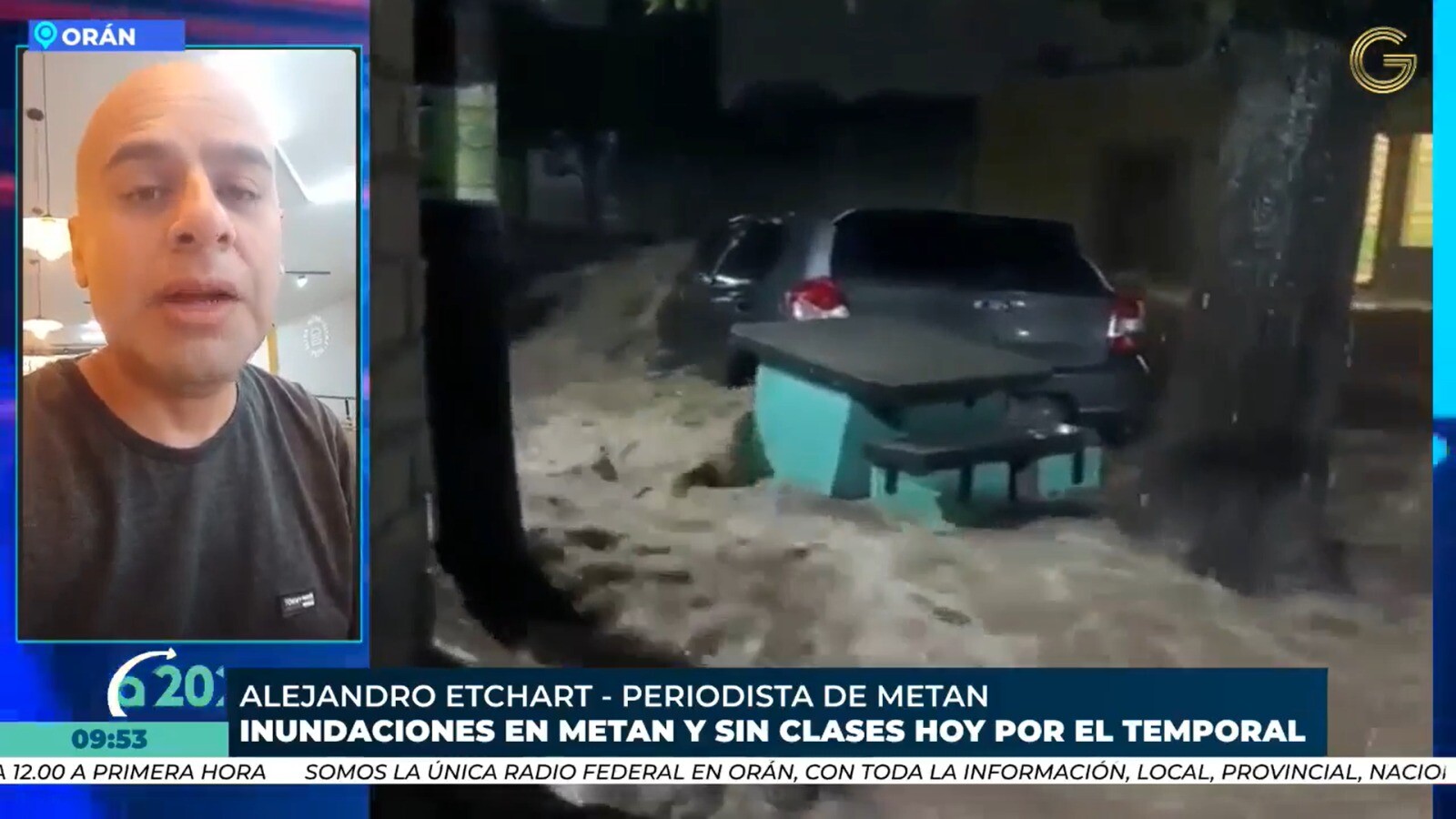 Fuerte temporal en Tartagal: Se esperan más lluvias