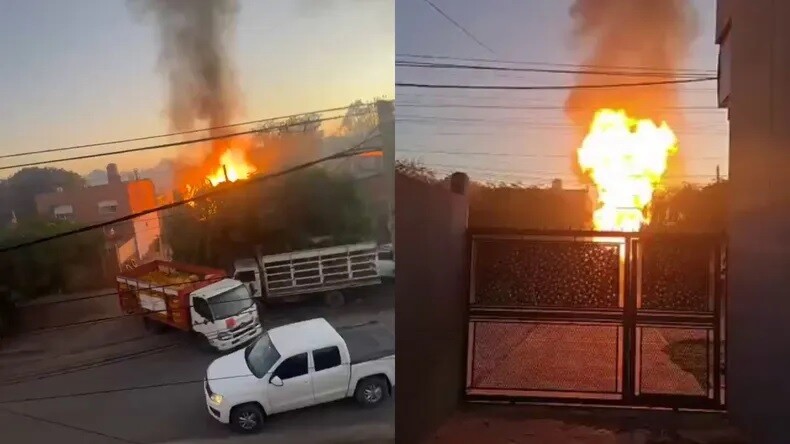 f.jpg Los impactantes videos de la explosión de un depósito de garrafas en Mariano Acosta: así volaban las garrafas