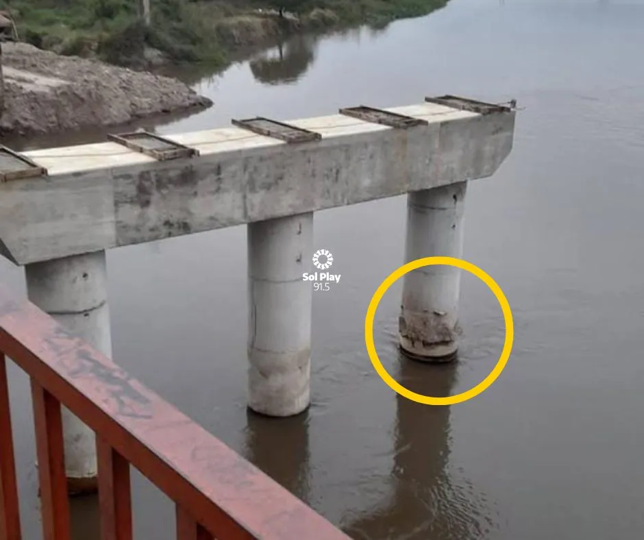 Nuevo Puente Santa Fe–Santo Tomé: la falla detectada en una columna será reparada en cuatro o cinco días