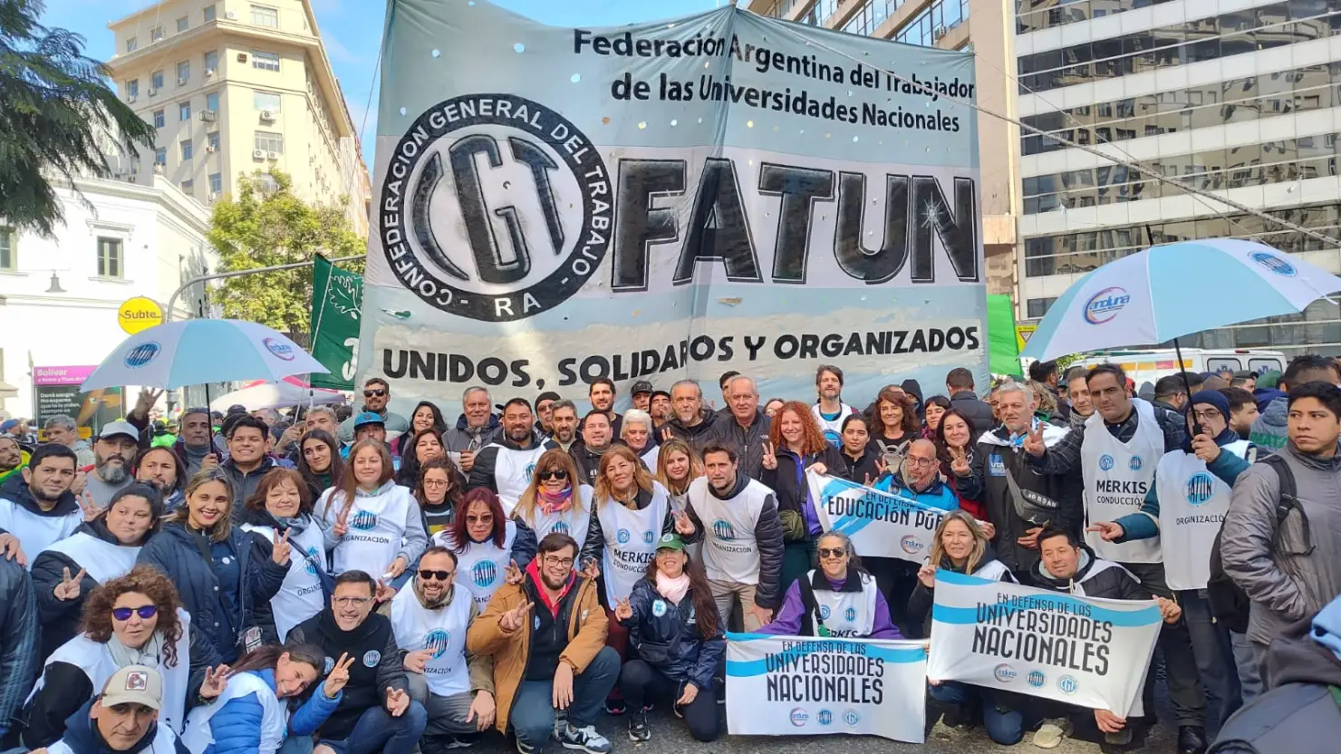 La Federación Argentina de Trabajadores de las Universidades Nacionales (FATUN) se adhiere al paro general de 36 horas convocado por la CGT.