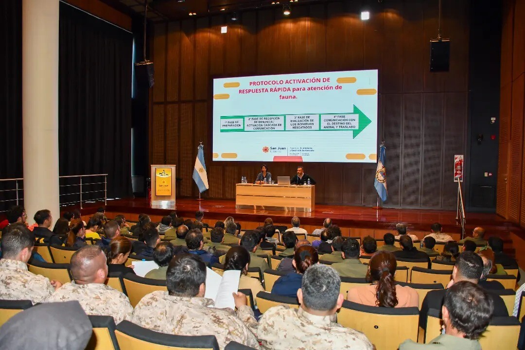 El vicegobernador Fabián Martín presidió las jornadas enfocadas en la formación de quienes se encargar de la protección del Ambiente en San Juan.