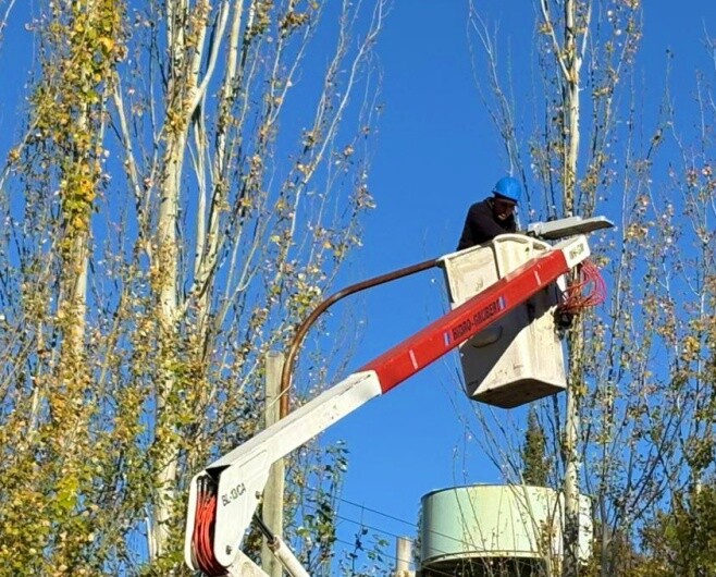 SAN RAFAEL | NUEVAS LUMINARIAS LED EN EL ACCESO A LA VILLA 25 DE MAYO