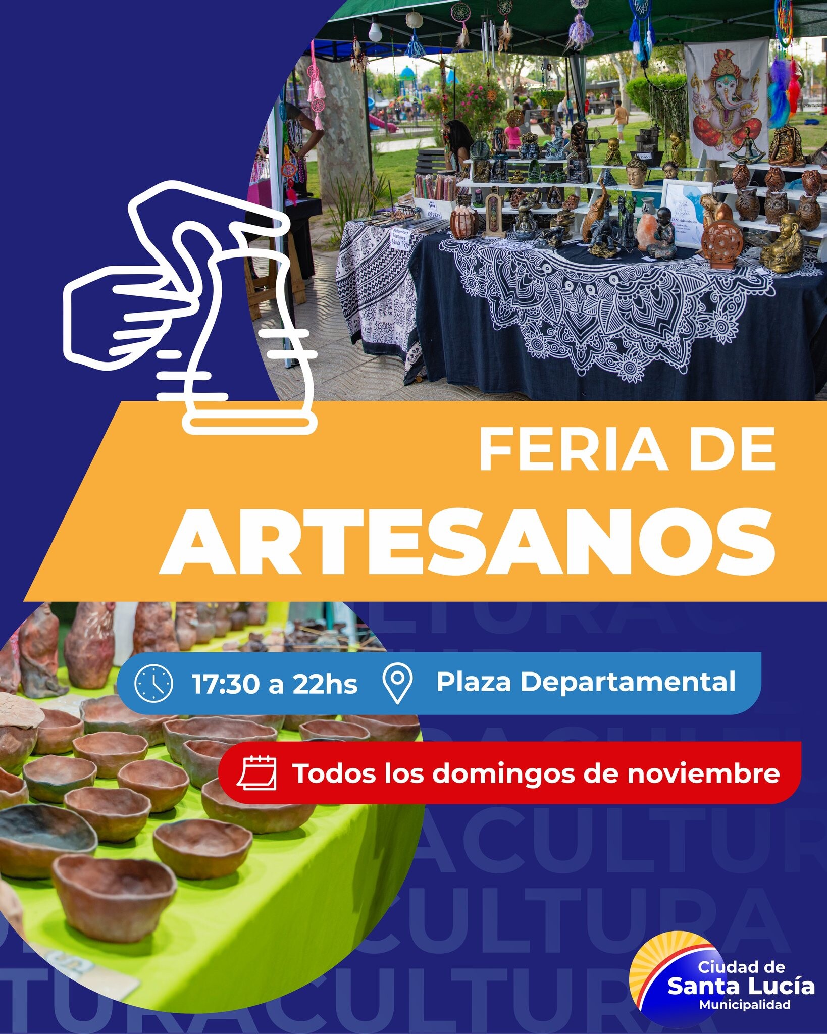 Durante todo noviembre continua la Feria Artesanal en el departamento de Santa Lucia.