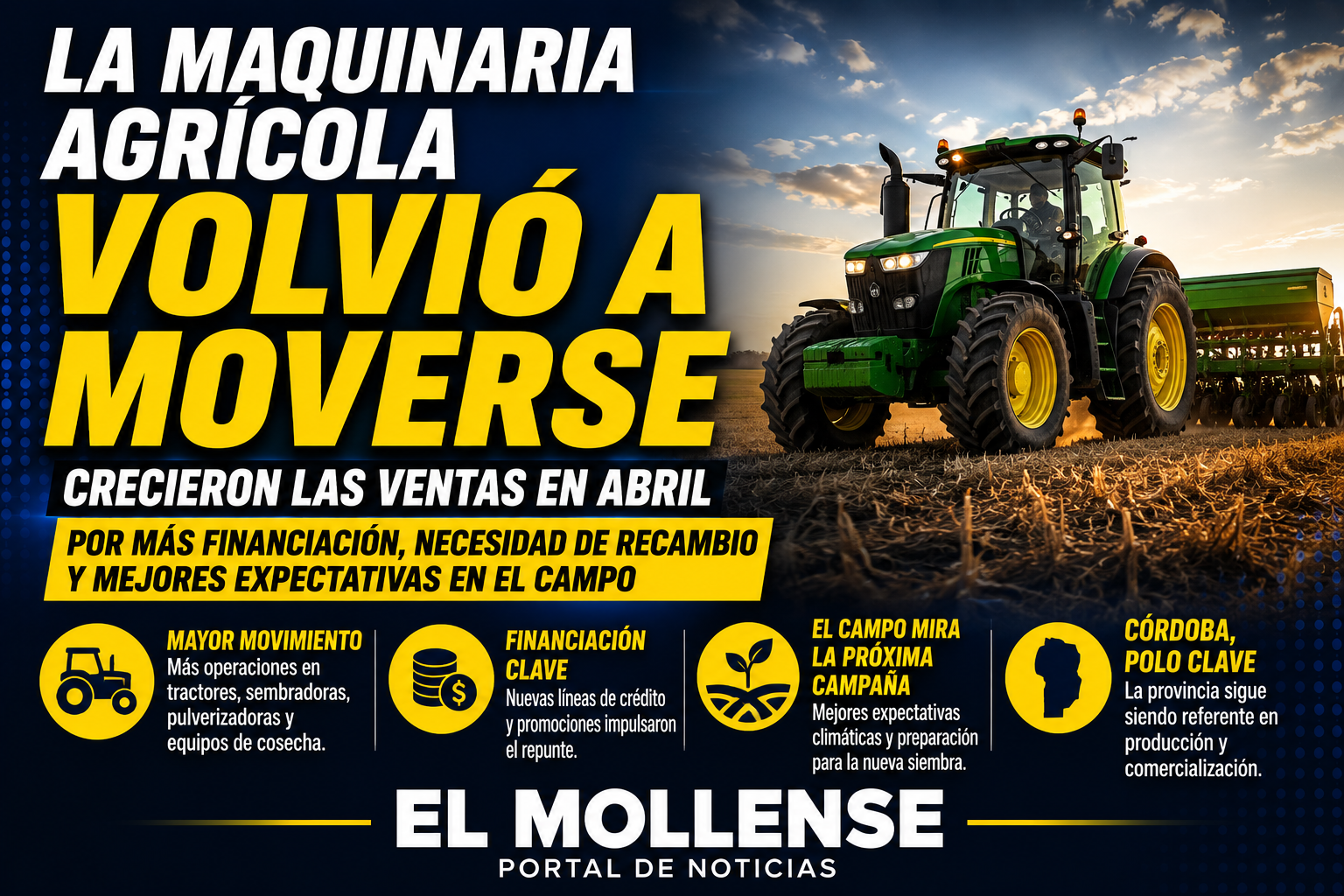 file_000000002f6c71f598a6604011ef0075.png 🚜 La maquinaria agrícola volvió a moverse: crecieron las ventas en abril