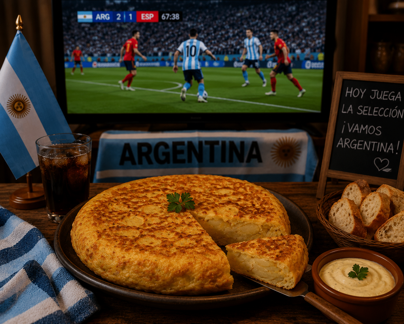 La Cacharpaya Mundial: ¡Llegamos a la final! Preparamos Tortilla Española con Alioli Casero