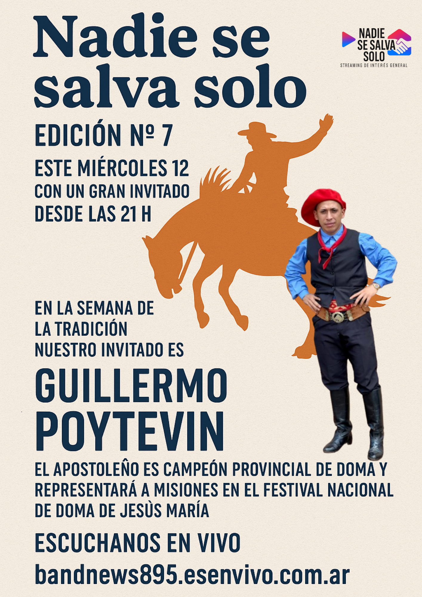 🎙️ Este miércoles 12 – Edición N° 7 de Nadie Se Salva Solo