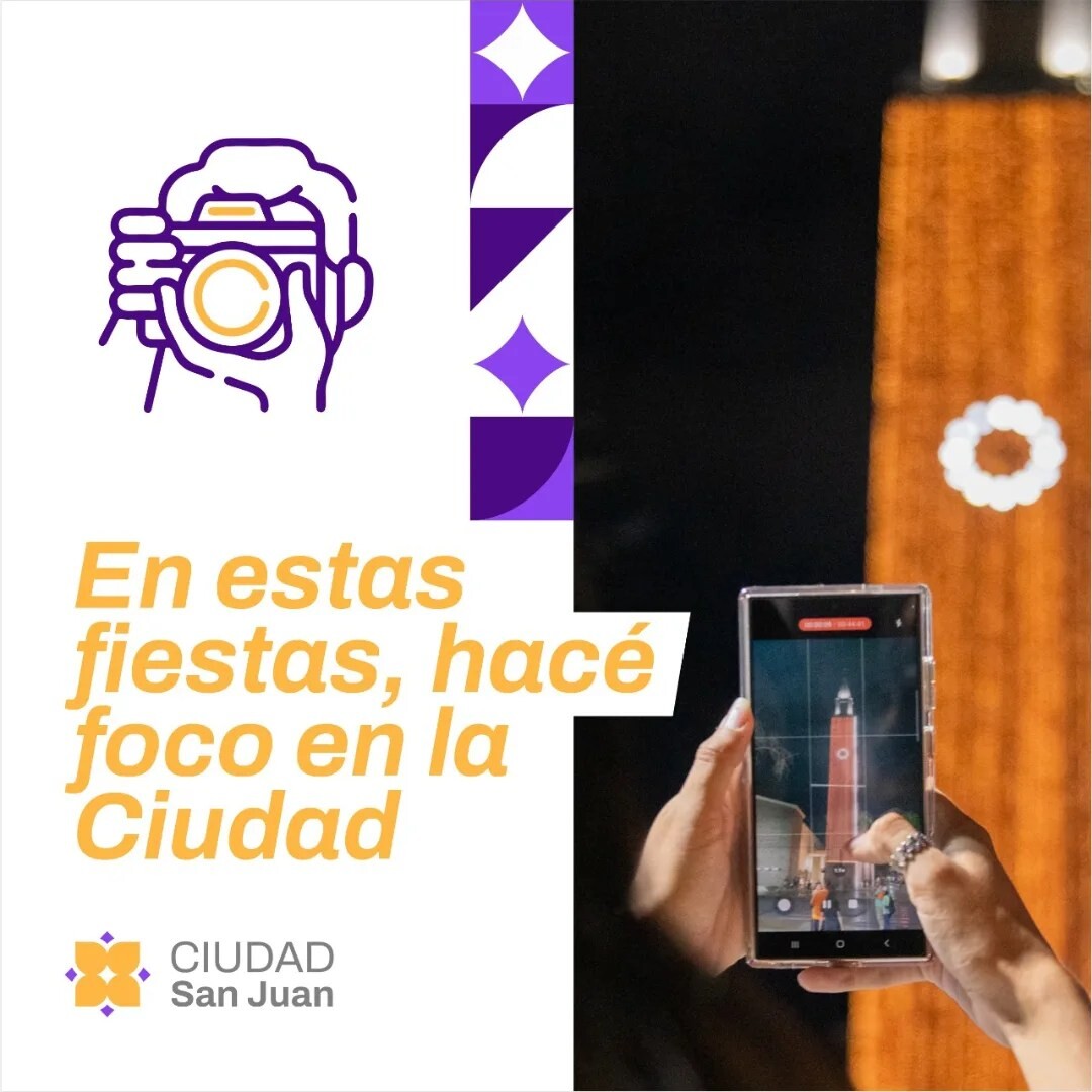 La Municipalidad de la Ciudad de San Juan lanza el concurso de fotografía «En Navidad, hacé foco en Capital».