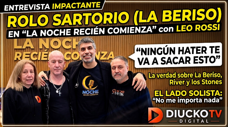 “NINGÚN HATER TE VA A SACAR LA MEDALLA”: ROLO SARTORIO, A CORAZÓN ABIERTO