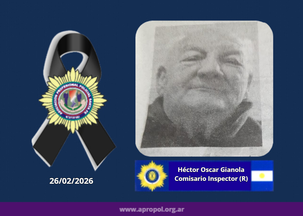 gianola_hector_26feb26.jpg Falleció en Rosario el Comisario Inspector (R) Héctor Oscar Gianola