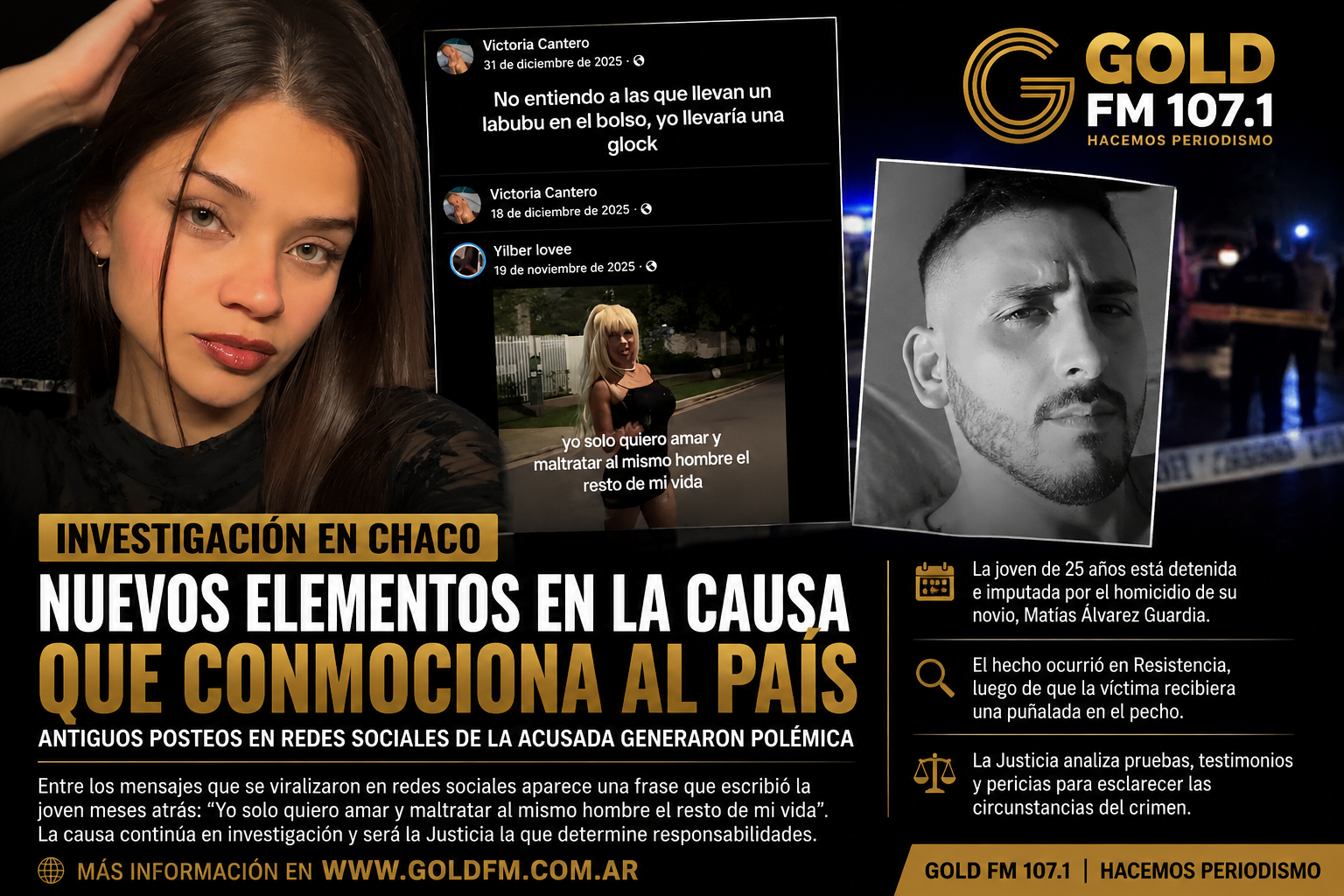 La investigación por la muerte de un joven en Chaco incorpora el análisis de antiguos posteos en redes sociales