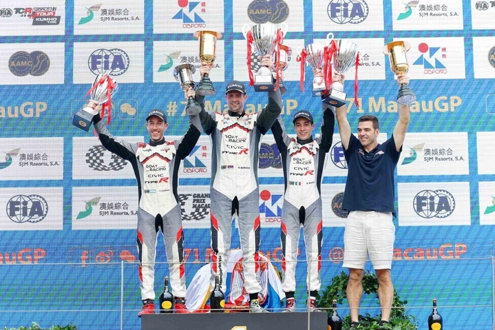 Guerrieri fue 2º en Macao. Michelisz es el bicampeón del TCR World Tour