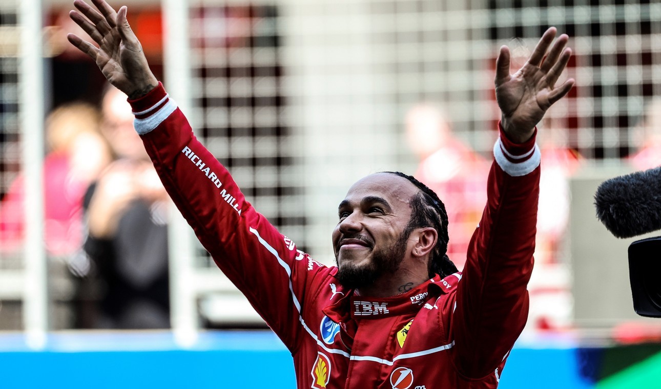hamiltonferrarichinasprint.jpg China: Hamilton ganó la Sprint. Qually: Piastri logró su primera pole