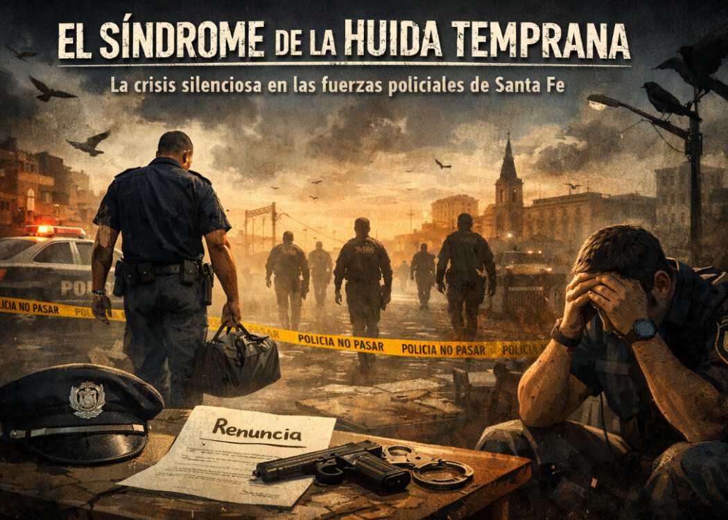 El Síndrome de la Huida Temprana: La crisis silenciosa en las fuerzas policiales de Santa Fe