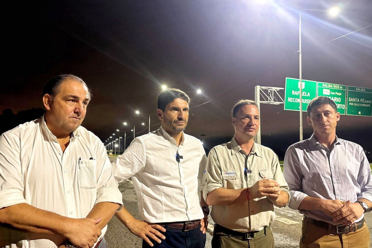 Pullaro habilitó la nueva iluminación en la Circunvalación de la ciudad