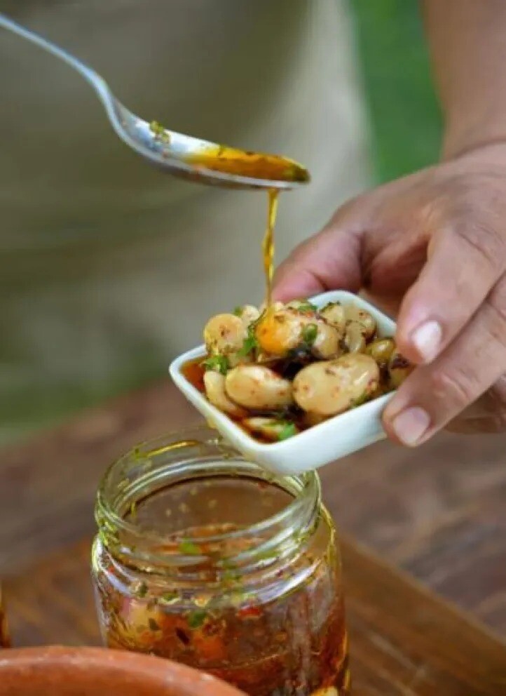 Escabeche de porotos pallares