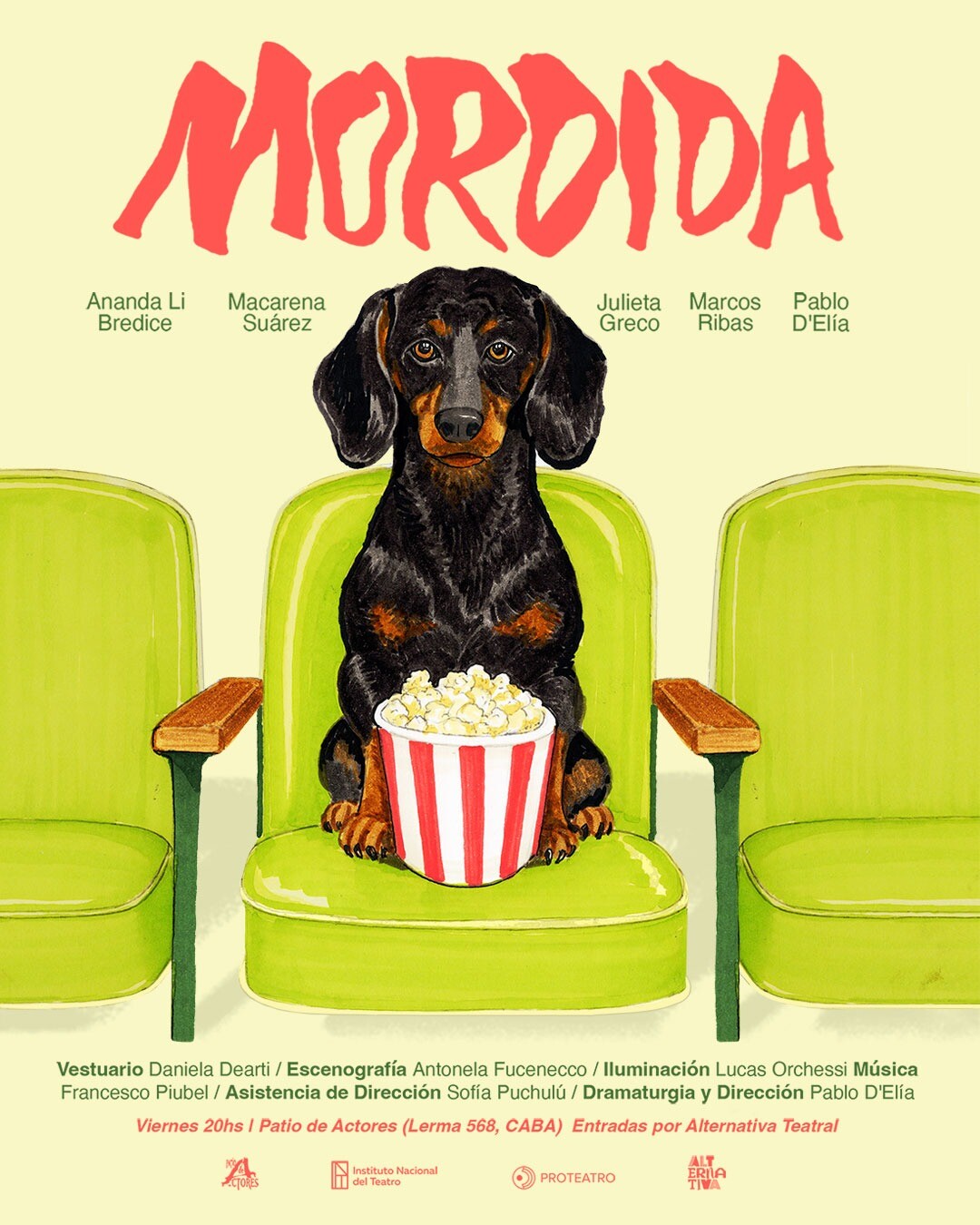 «Mordida», viernes 20 hs en Patio de actores, *Por Adrián Maglieri