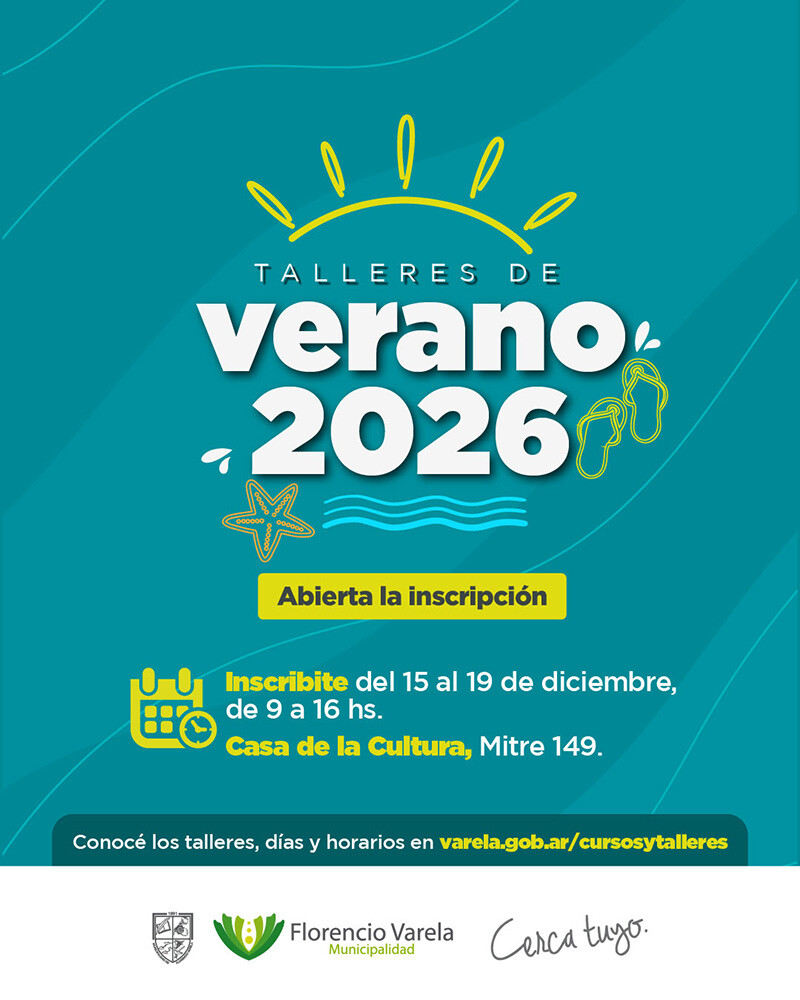 Florencio Varela: Talleres de Verano 2026, crecimiento y aprendizaje