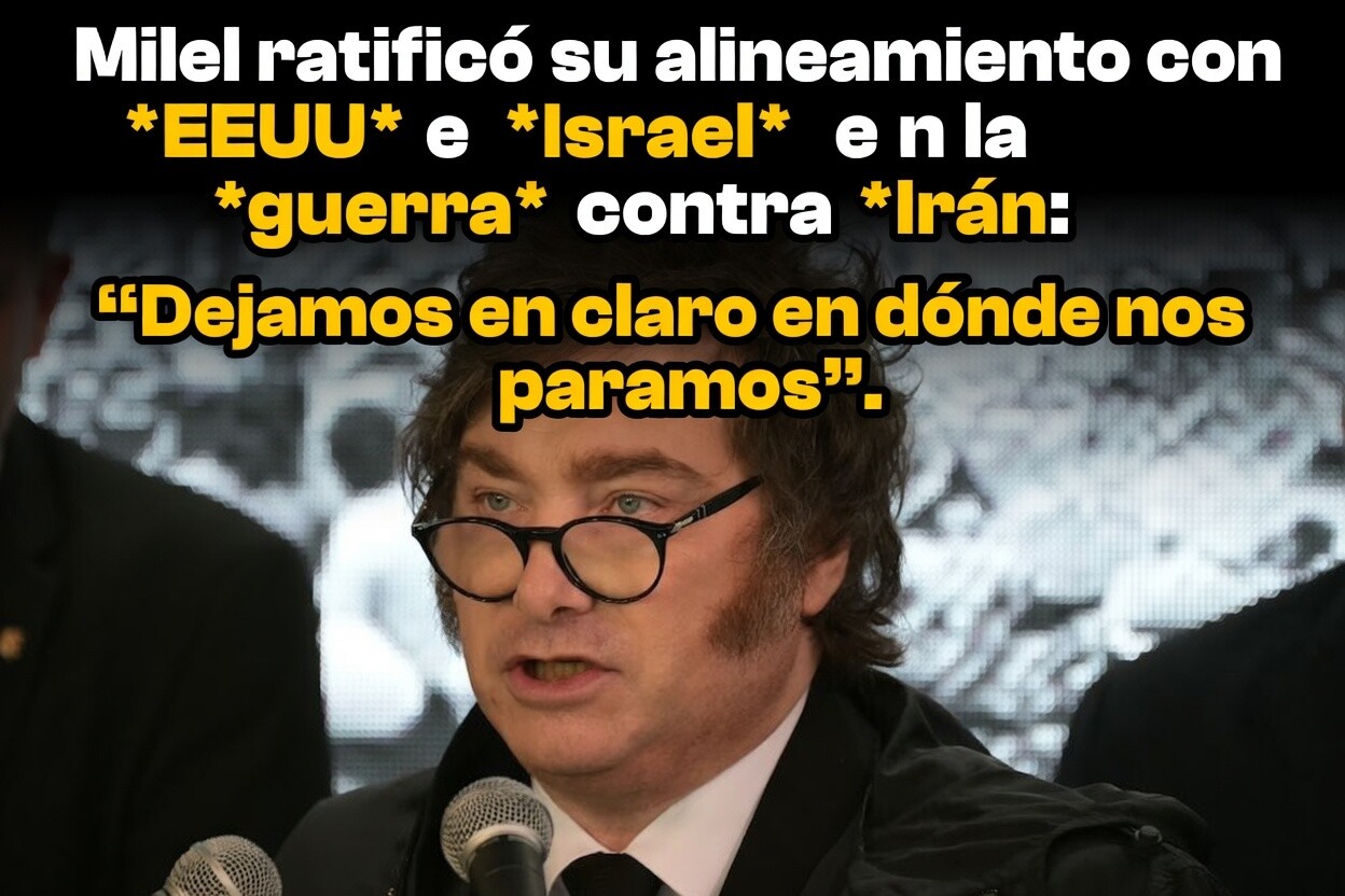 image(3).jpg Milei ratificó su alineamiento con EEUU e Israel en la guerra contra Irán: “Dejamos en claro en dónde nos paramos”