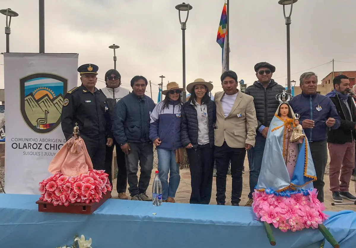 Olaroz Chico honró a su santa patrona, la Virgen del Rosario