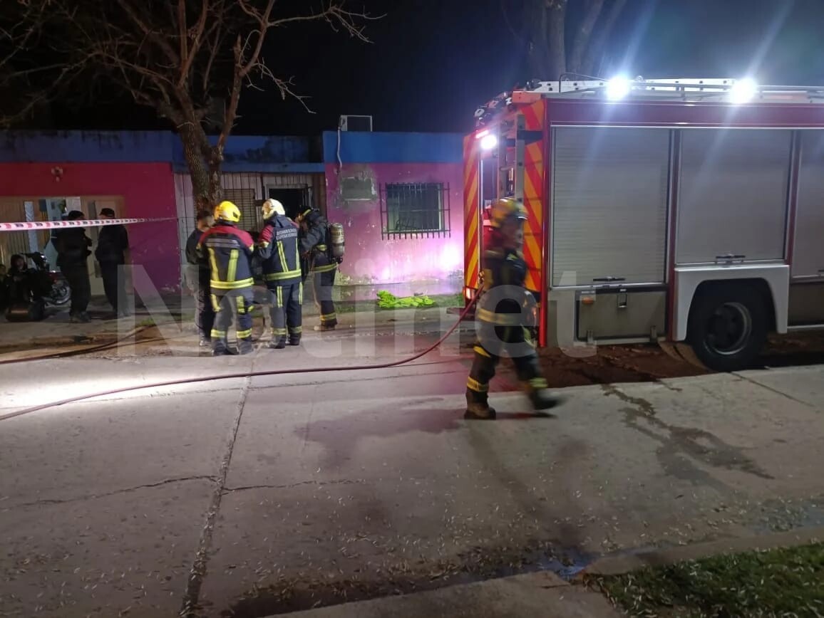 Principio de incendio en una vivienda