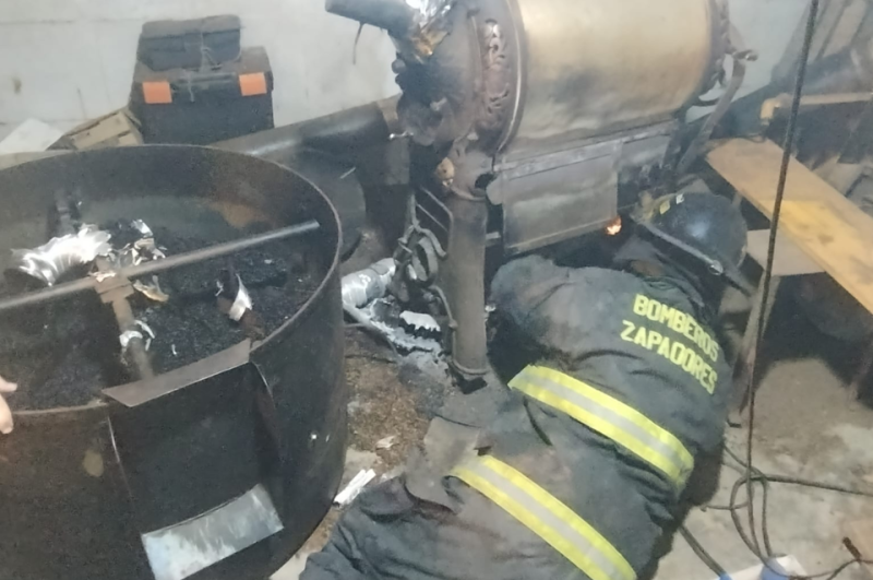 Un tostadero de café sufrió daños parciales por un incendio