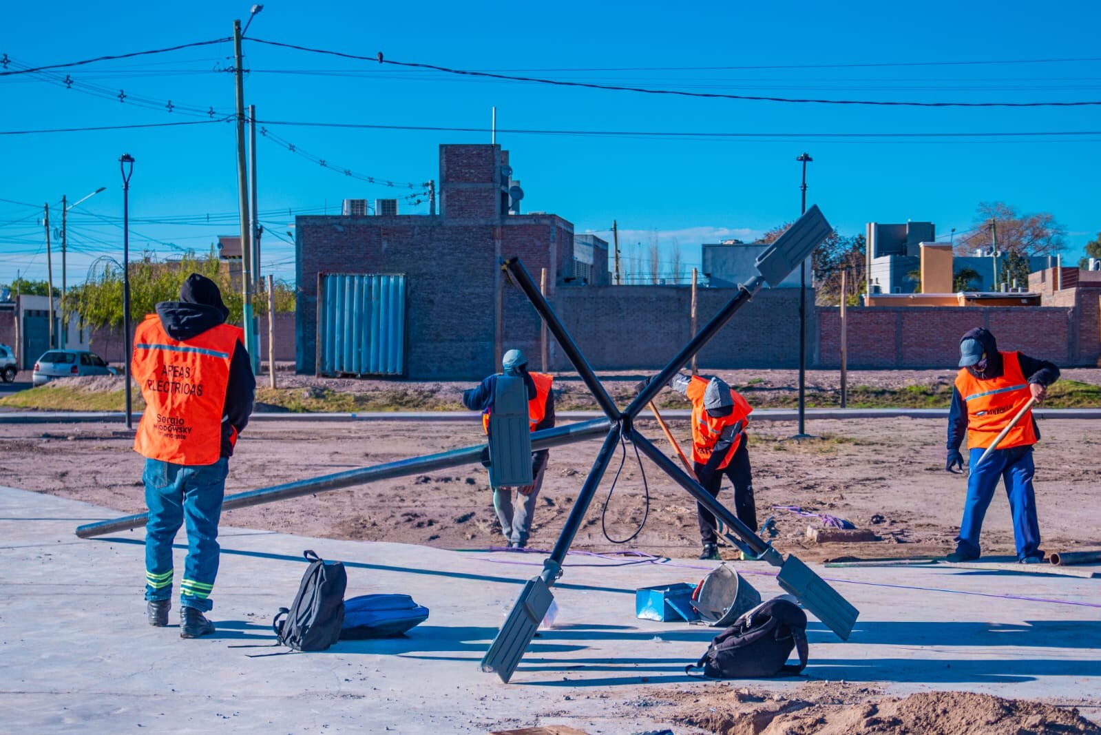 infraestructura urbana-1.jpeg Altos de Rivadavia tendrá una nueva plaza: la obra ya superó el 50% de avance