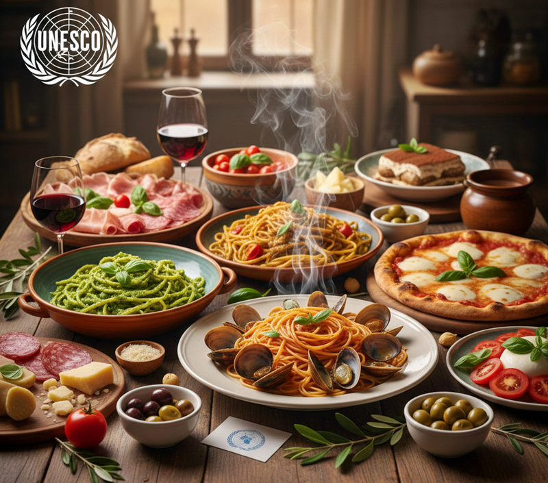 La gastronomía italiana es ahora patrimonio inmaterial de la humanidad