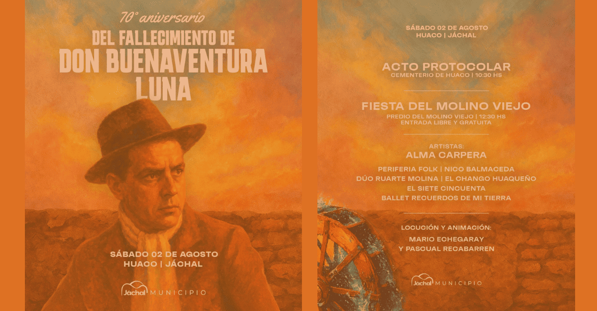 Vivo,»El Molino Viejo se viste de fiesta: Huaco celebra a Buenaventura Luna en un emotivo homenaje popular»