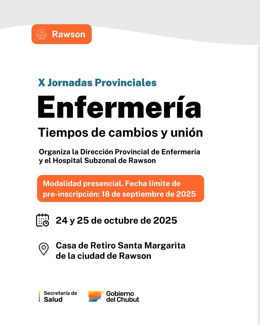 Chubut realizará las “X Jornadas Provinciales de Enfermería” en Rawson