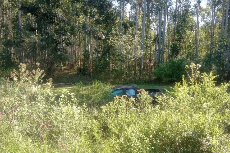 Misterioso despiste en la Ruta 22: Hallaron una camioneta abandonada cerca del paraje El Blanqueado