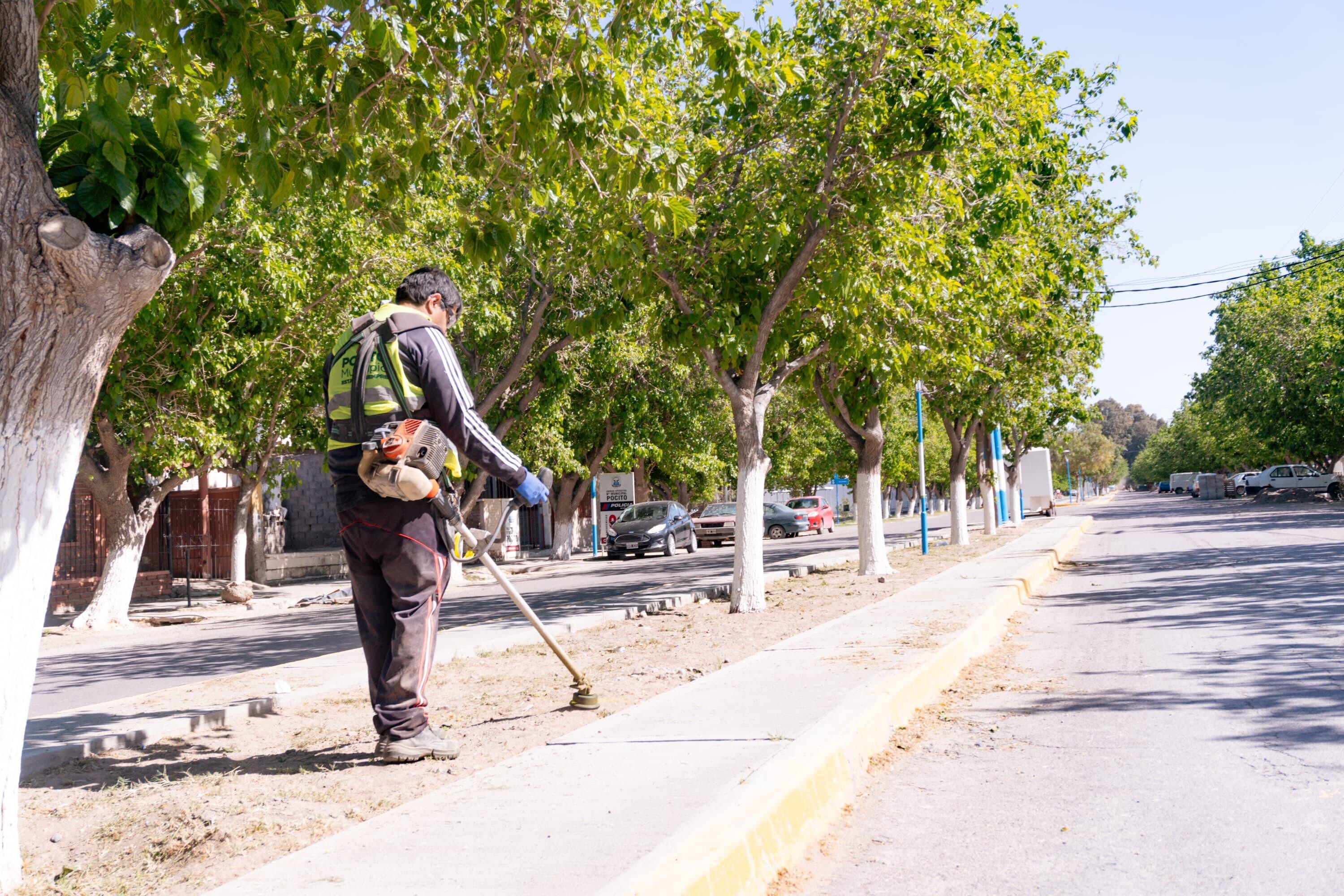 Fabian Aballay recorrió las nuevas obras en la zona sur de Pocito