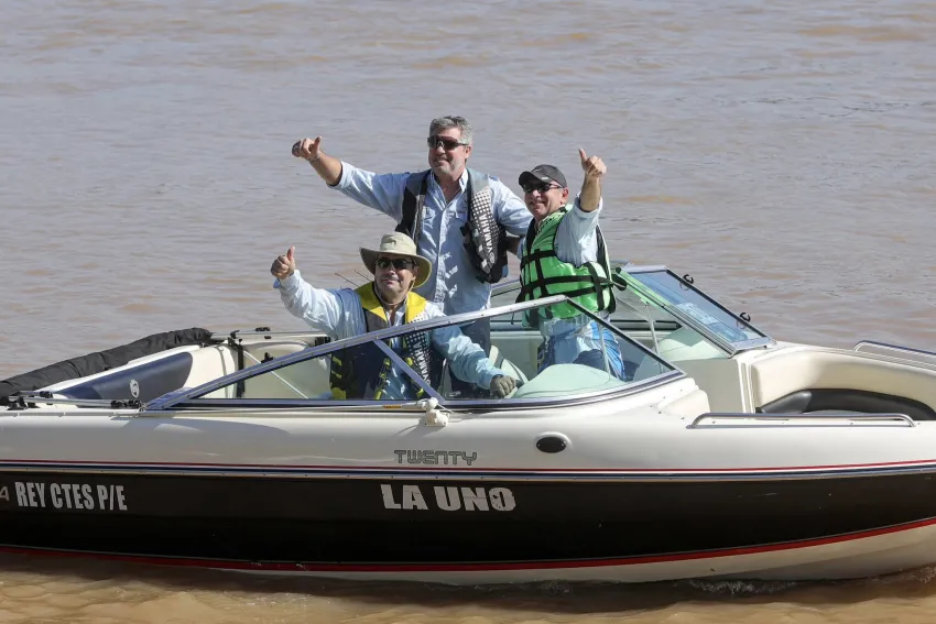lancha gust.webp FIESTA NACIONAL DEL SURUBI Tras otra espectacular largada, en Goya se vive a pleno el Mundial de Pesca
