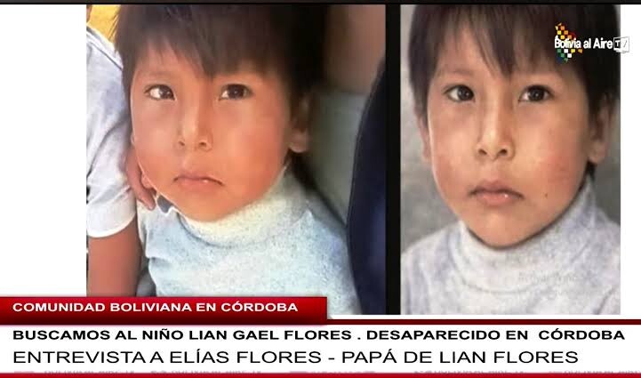 BUSCAMOS A LIAN: A MÁS DE 18 MESES SEGUIMOS BUSCANDO AL NIÑO INTEGRANTE DE LA COMUNIDAD BOLIVIANA