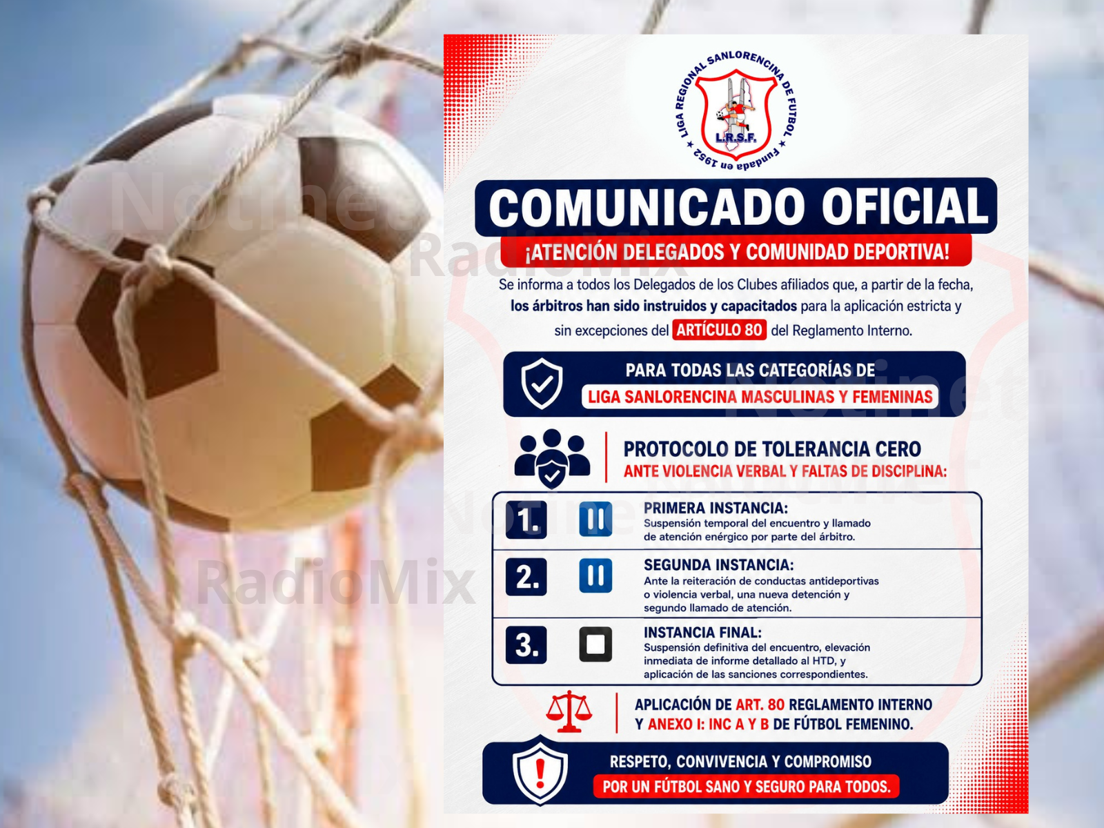 «Protocolo de Tolerancia Cero» contra la violencia en la LIga