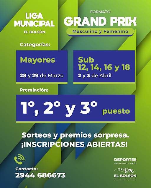 Deportes El Bolsón: La Liga Municipal en formato Gran Prix