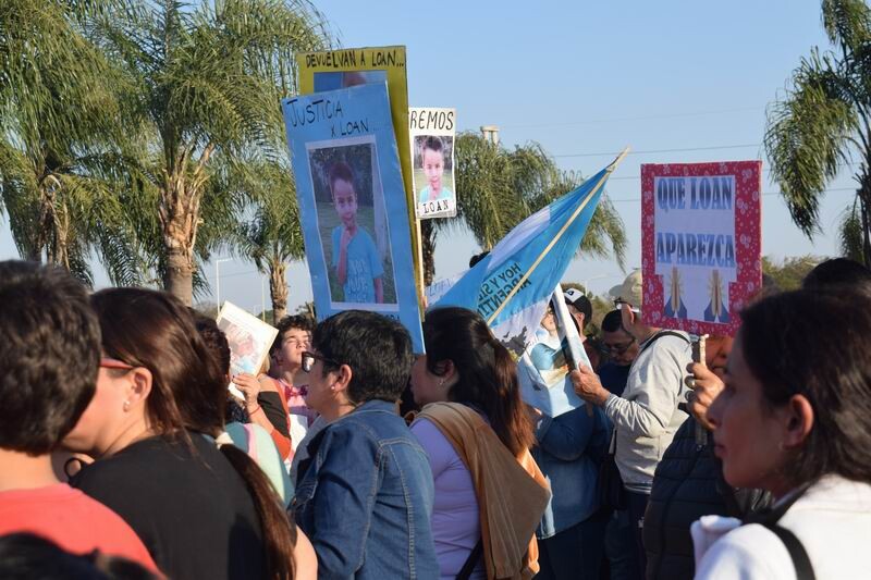 loan.jpg En el interior de Corrientes se movilizaron para reclamar la aparición de Loan Peña