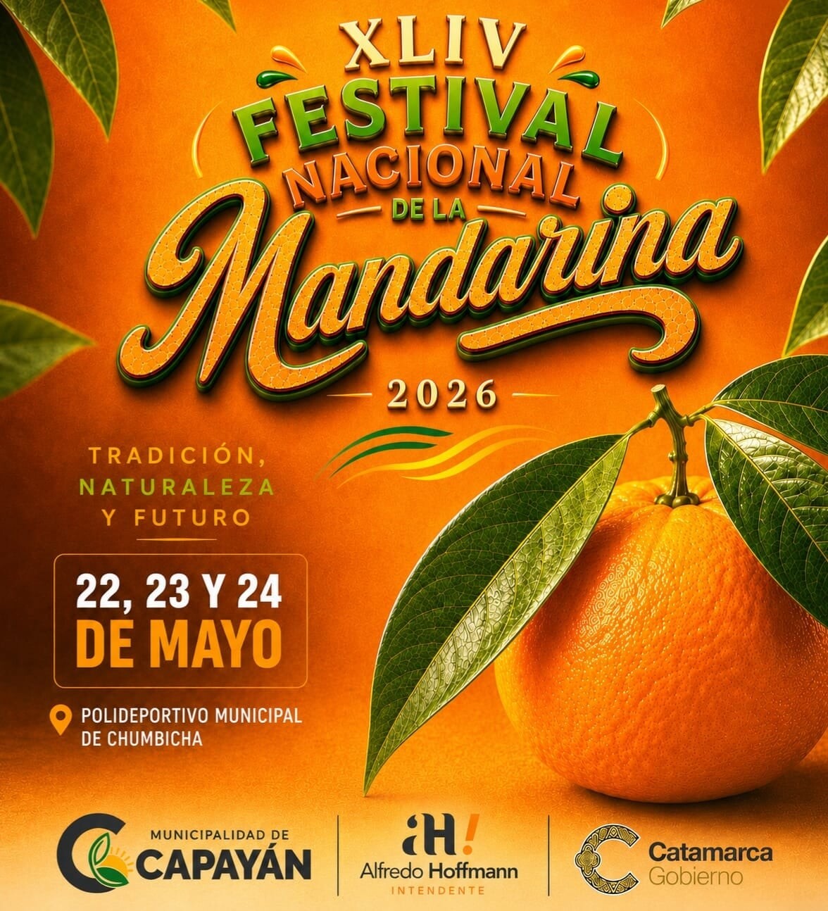Chumbicha se prepara para vivir la 44 edición de la Fiesta Nacional de la Mandarina