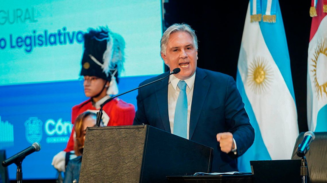 Llaryora inauguró el período legislativo 2026 en Laboulaye