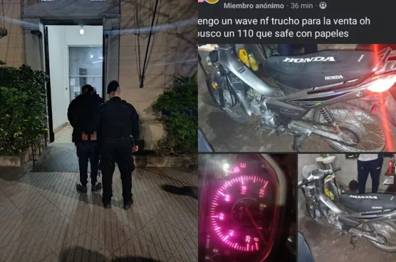 Recuperaron una moto robada y detuvieron al ladrón