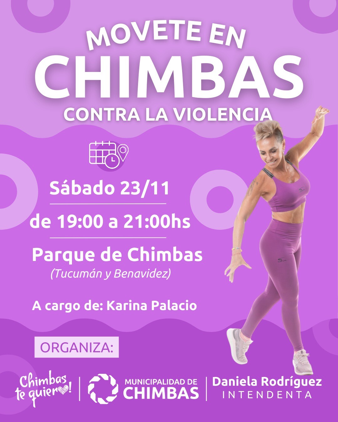 El municipio de la ciudad de Chimbas te invita a una jornada especial contra la violencia