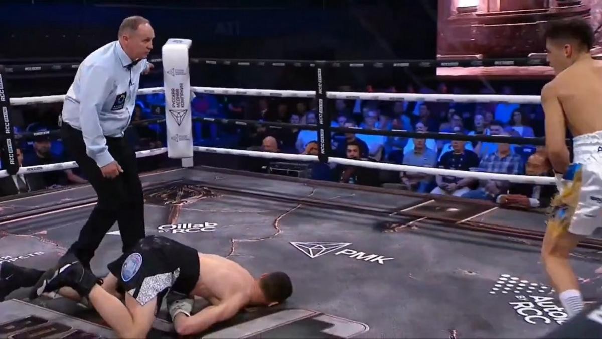 Neri Muñoz, con un espectacular KO, salvó la noche de los argentos en Rusia